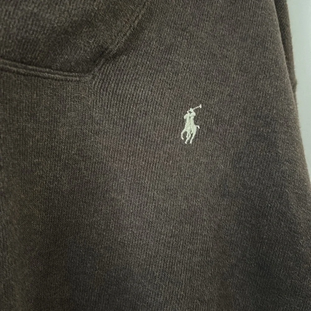 Men’s Ralph Lauren brown elbow patch sweater size large GUC